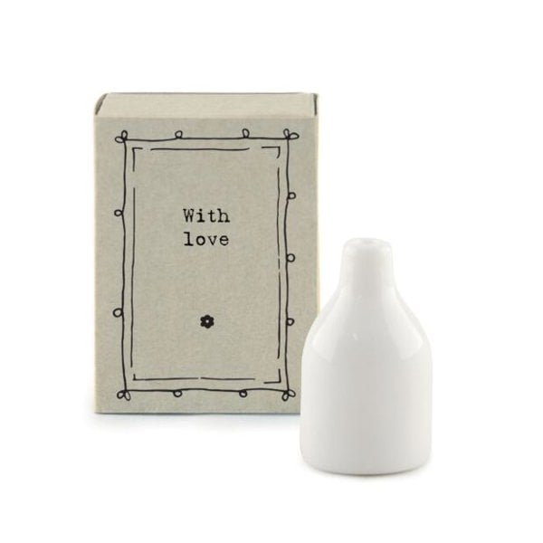 Diamante East of India 'With Love' Matchbox Vase