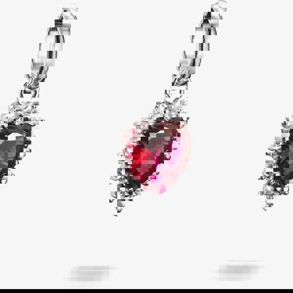 THOMAS SABO Charm Club Connect Silver Red Cubic Zirconia Heart Charm CC1279-013-10