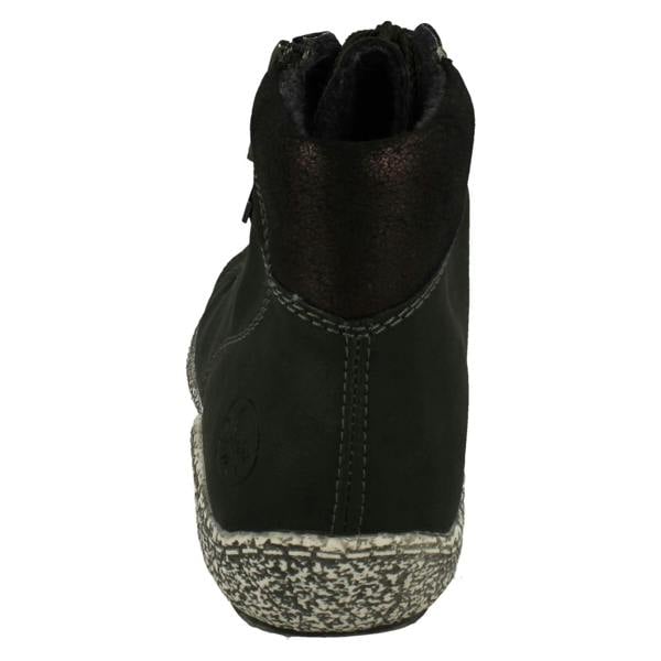 Rieker Ladies Rieker Casual Rieker-Tex Ankle Boots with Lace and Zip Fastening L7502