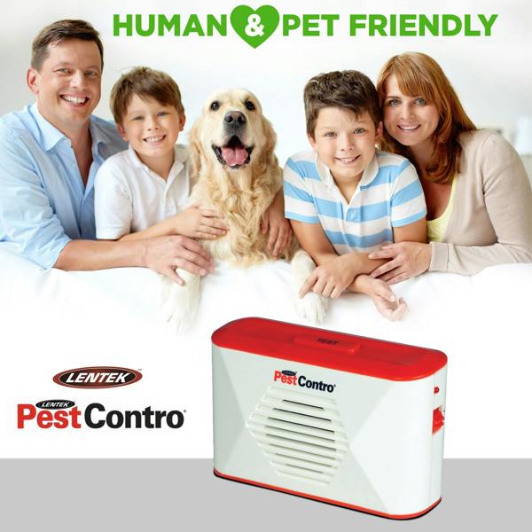Lentek Portable Battery Opeated Rodent Repeller  Ultrasonic Mice & Rat Deterrent for Car, Garage & Home