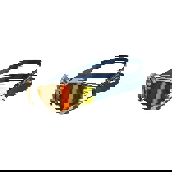 Speedo Junior Fastskin Hyper Elite Mirror Goggles in silver orange
