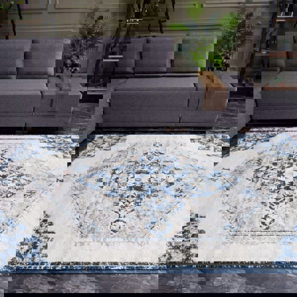 Living Room Rug Vintage Moroccan Design