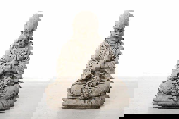 Large Meditating Monk Garden Ornament