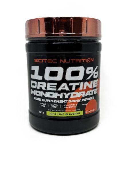 SciTec 100% Creatine Monohydrate, Mint Lime - 300g