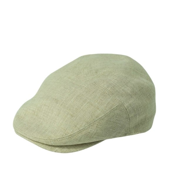 Gamble & Gunn Goodwood Baird McNutt Cream Irish Linen Flat Cap