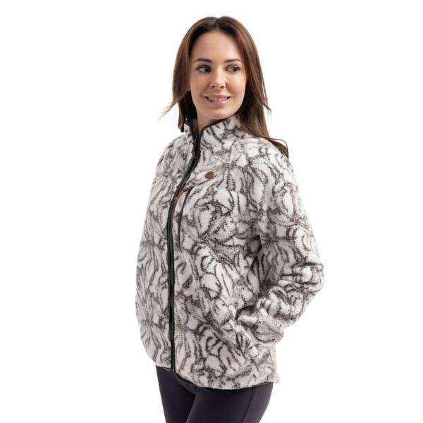 Trespass Womens Jessie Printed Fleece Jacket - Ghost