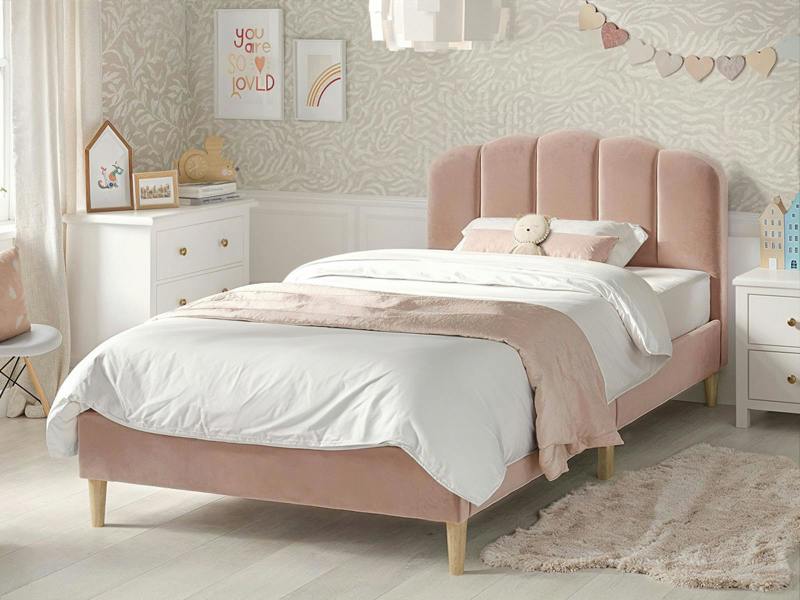 Scallop Velvet Bed Frame