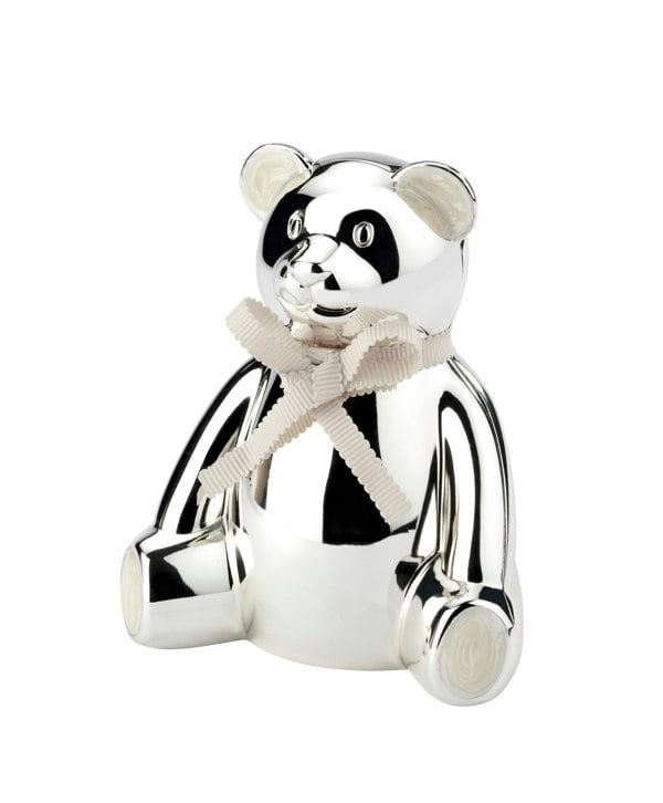 Arthur Price Bambino 'Teddy Bear' Silver Plated Money Box Luxury Children's Gift