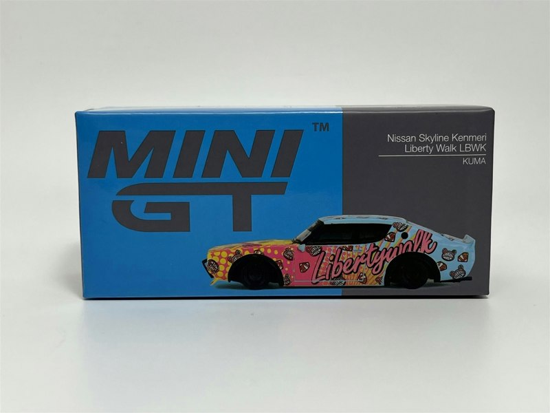 Mini GT Nissan Skyline Kenmeri Liberty Walk LBWK Kuma RHD 1:64 Mini GT MGT00698R