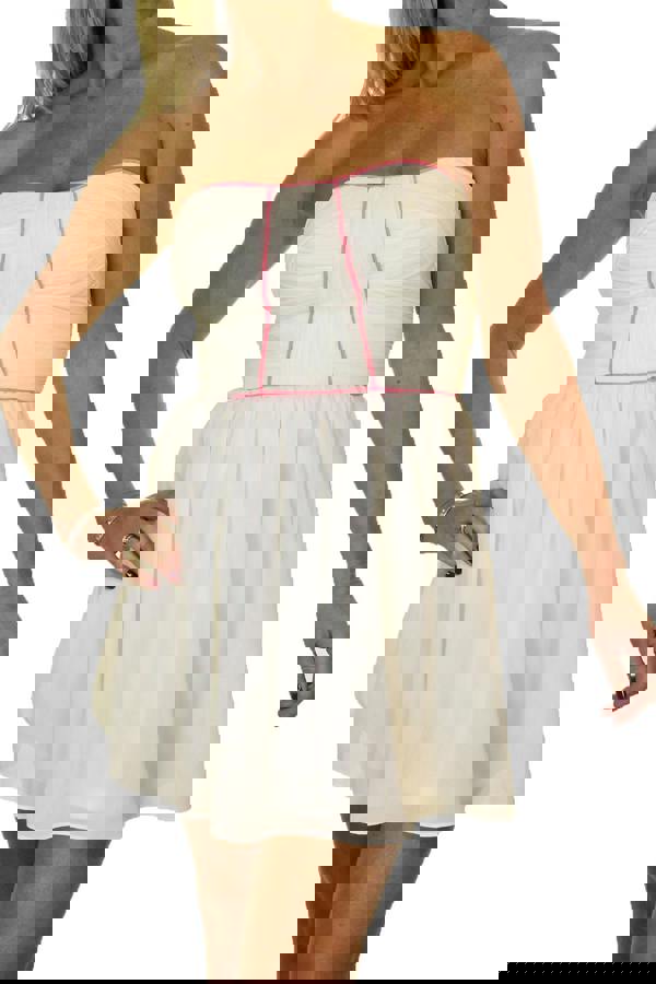 Paulo Due Women's Skater Style Chiffon Mini Dress