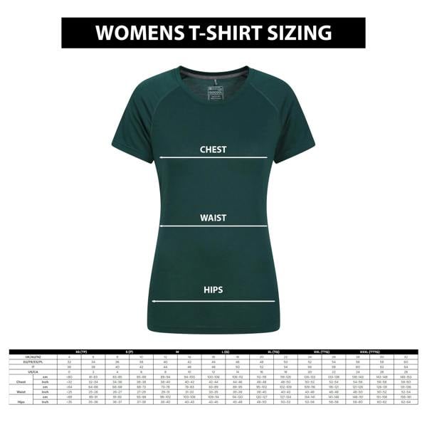 Mountain Warehouse Womens/Ladies Active Ruched Longline T-Shirt - Khaki Green - 