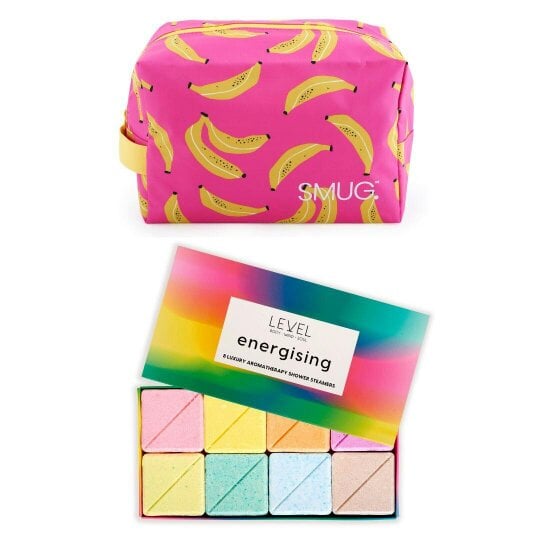 SMUG Wake-Up Wash Bag Set – Various Prints - Banana