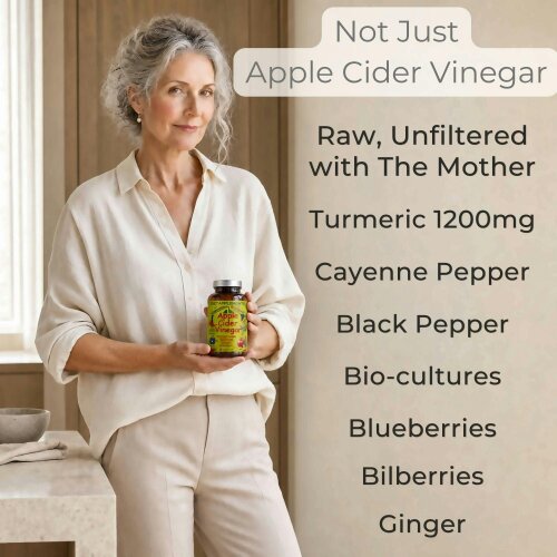 Dietapplements Apple Cider Vinegar with the Mother, Superfood, Biocultures & Berries Complex