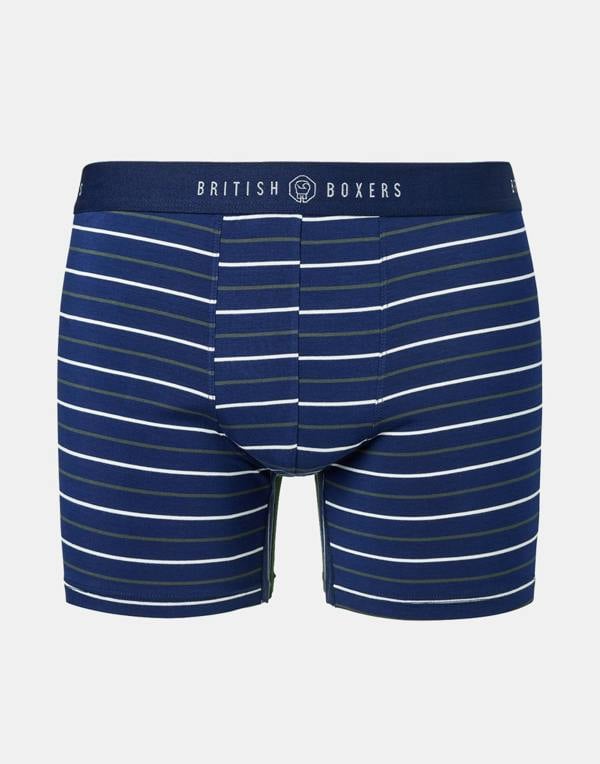 British Boxers Multipack! 4 Pairs of Men's Bamboo Stretch Trunks – Night