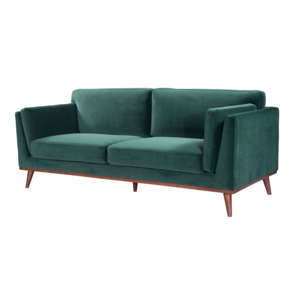 Mickey 3 Seat Sofa - Emerald Green