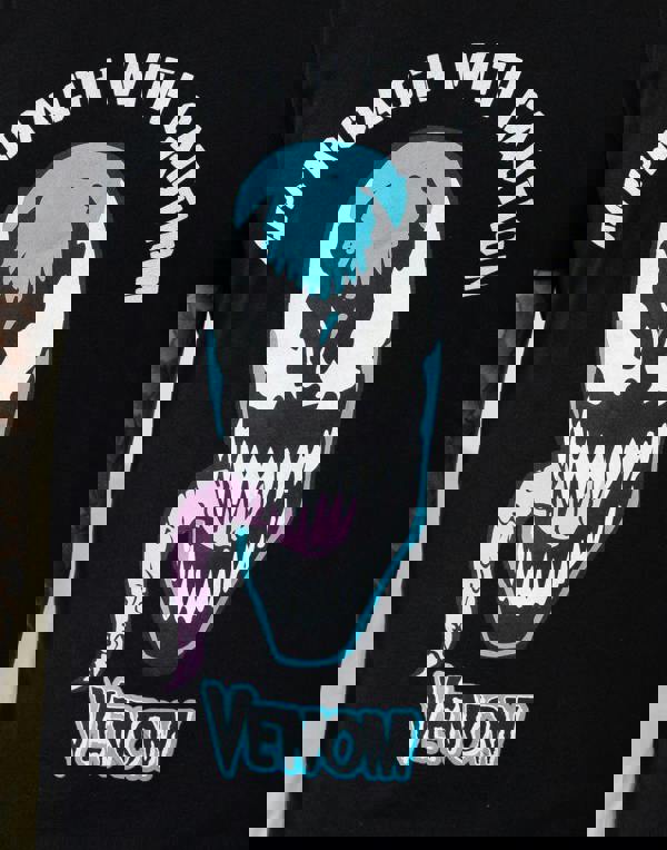 Marvel Mens Black Venom Short Sleeve Long Leg Pyjama Set