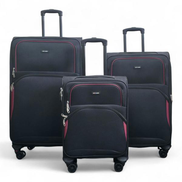 Infinity Luggage Expandable Soft 8 Wheel Lightweight Suitcase Luggage Travel Bags Set