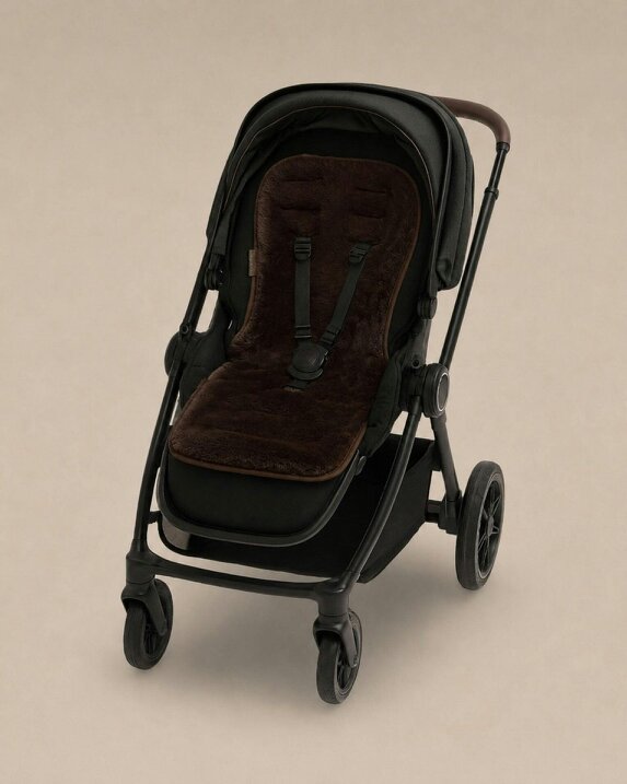Naturally Sheepskins Baby Sheepskin Pram Liner 'The Original' - Chocolate