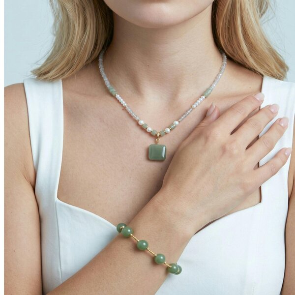 Uchi & Soto Enso Round Jade Bead Bracelet
