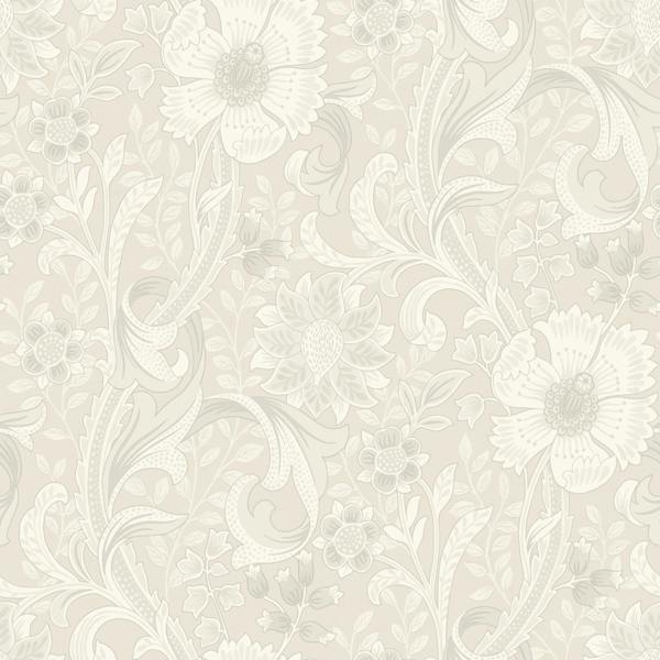 Grandeco Boutique Traditional Floral Trail PVC-free Eco Wallpaper, Off White