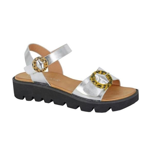 Cipriata Womens/Ladies Mimi Wedge Sandals - Silver - 