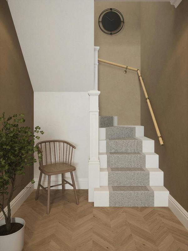 Handrails Direct Arden Natural Pine Double Winder Handrail