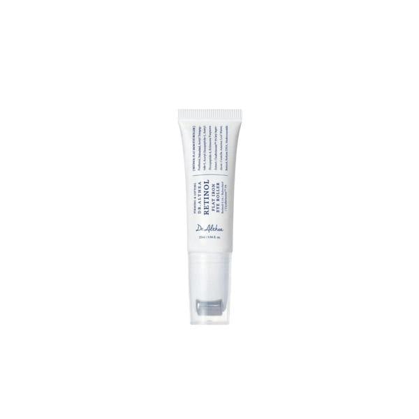 Dr. Althea Retinol Flat Iron Eye Roller – 25ml anti-aging eye serum with Retinol, Peptides, and cooling metal applicator available at Atelier De Glow UK.