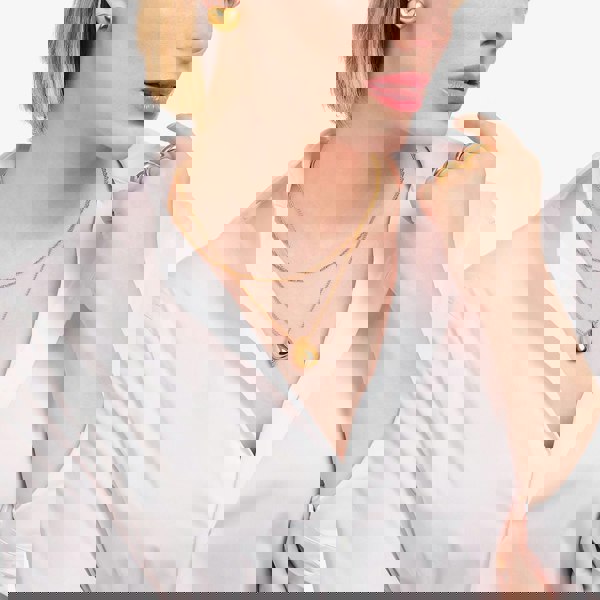 THOMAS SABO Gold Plated Singaporean Twist Curb Chain KE2284-413-39-L45v