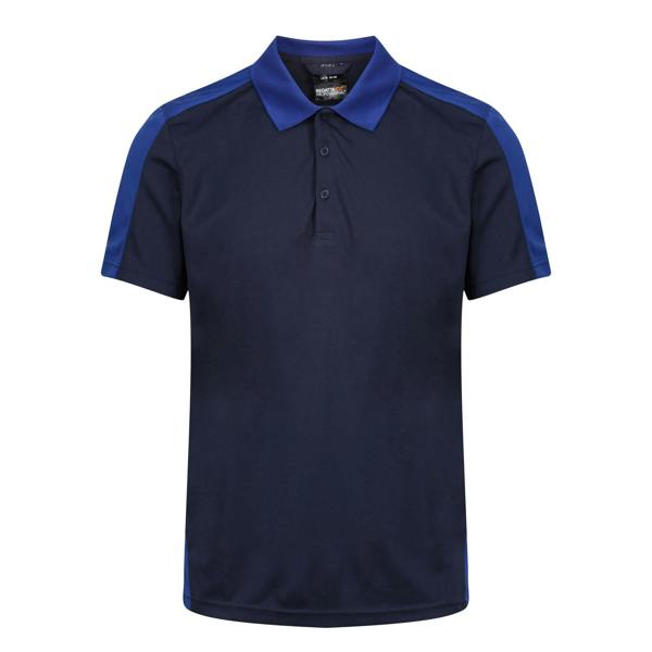 Regatta Contrast Coolweave Pique Polo Shirt - Navy/New Royal - 