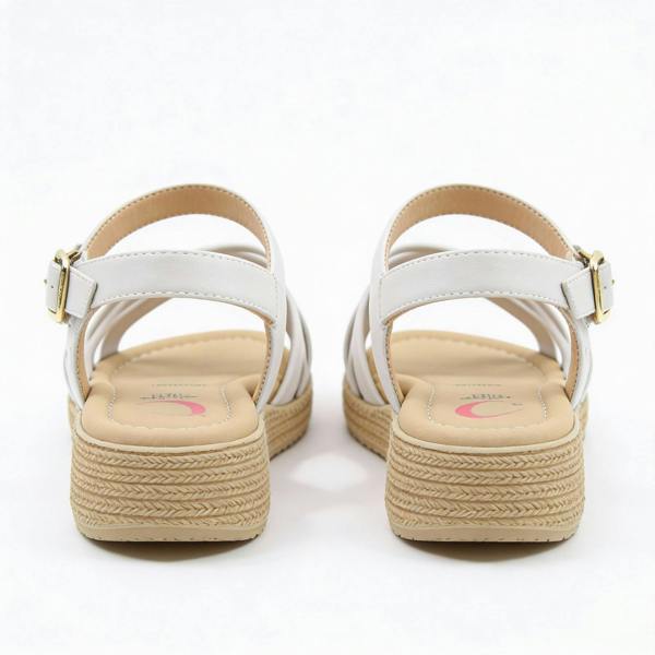 Heavenly Feet Heavenly Feet SYMPHONY Womens Ankle Strap Sandals Stone