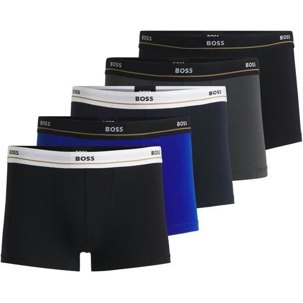 Boss Mens Briefs (Pack of 5) - Blue - 