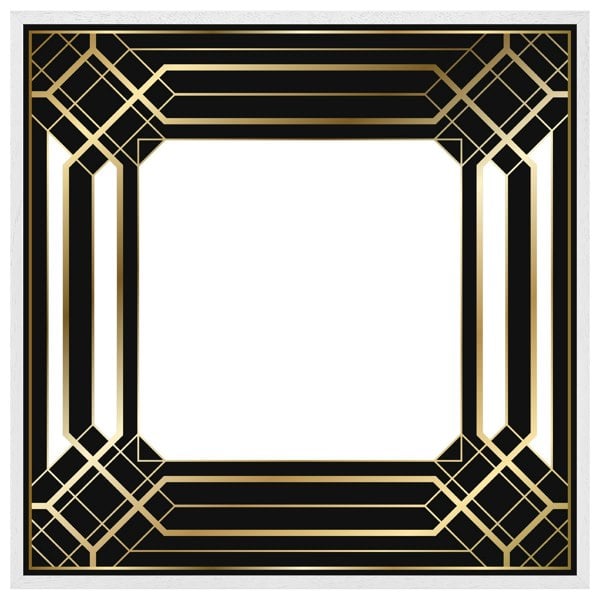 Benjamin Tate Design Art deco black frame (picture Frame)