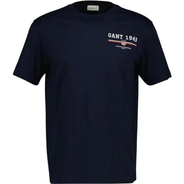 Gant Mens 1949 Graphic Regular T-Shirt - Evening Blue - 