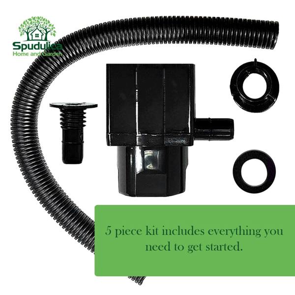 Spudulica Home & Garden Straight Downpipe Rainwater Diverter Kit for Water Butts