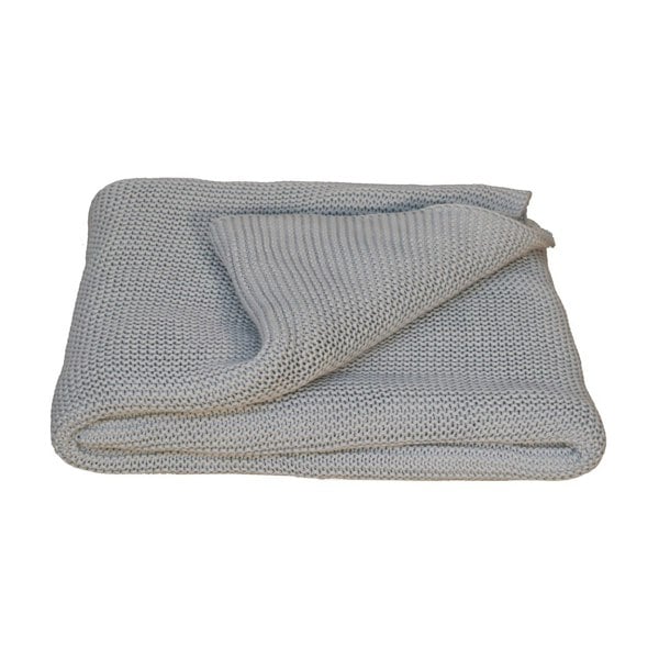 Artisan Furniture Double Blue Knit Throw
