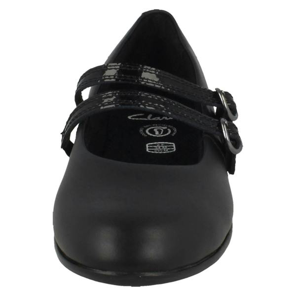 Clarks Girls Clarks Double Strap Mary Jane School Shoes Finja Bar