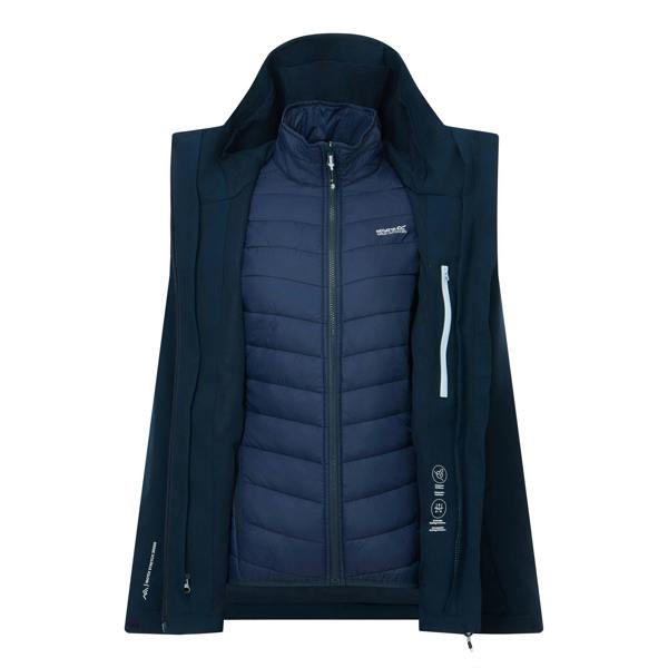 Regatta Womens/Ladies Wentwood 3 in 1 Jacket - Navy - 