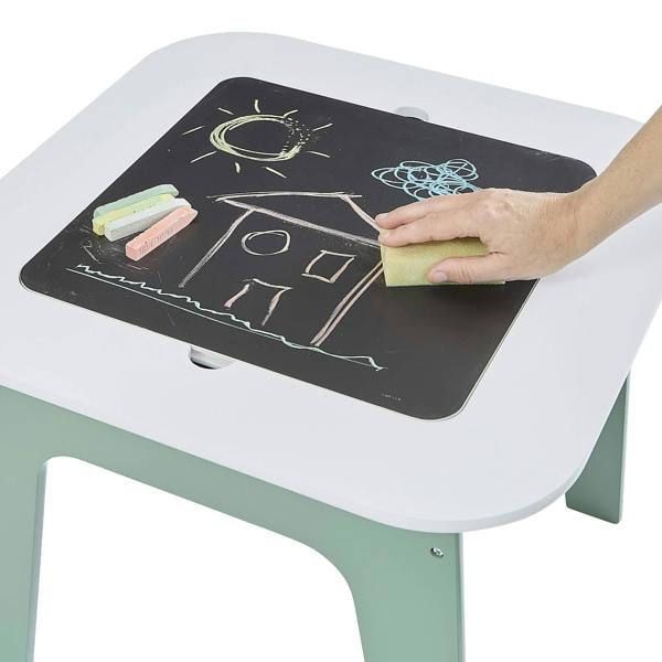 Liberty House Toys Kids 4-in-1 Play Table and Two Chairs Set