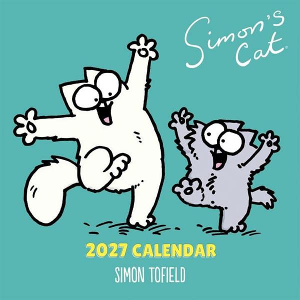 Simon's Cat Calendar 2027, Wall Calendars, Month To View, Humour, Gift