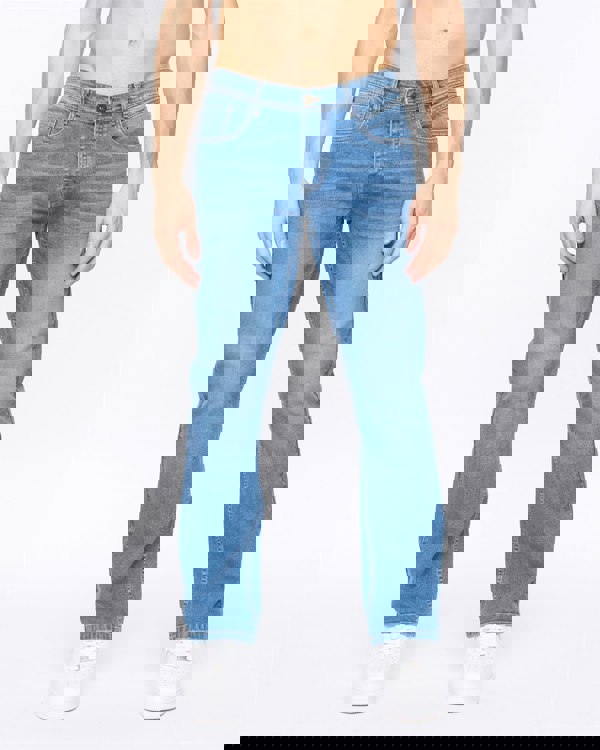 Crosshatch Winsbury Bootcut Jeans Stone Wash