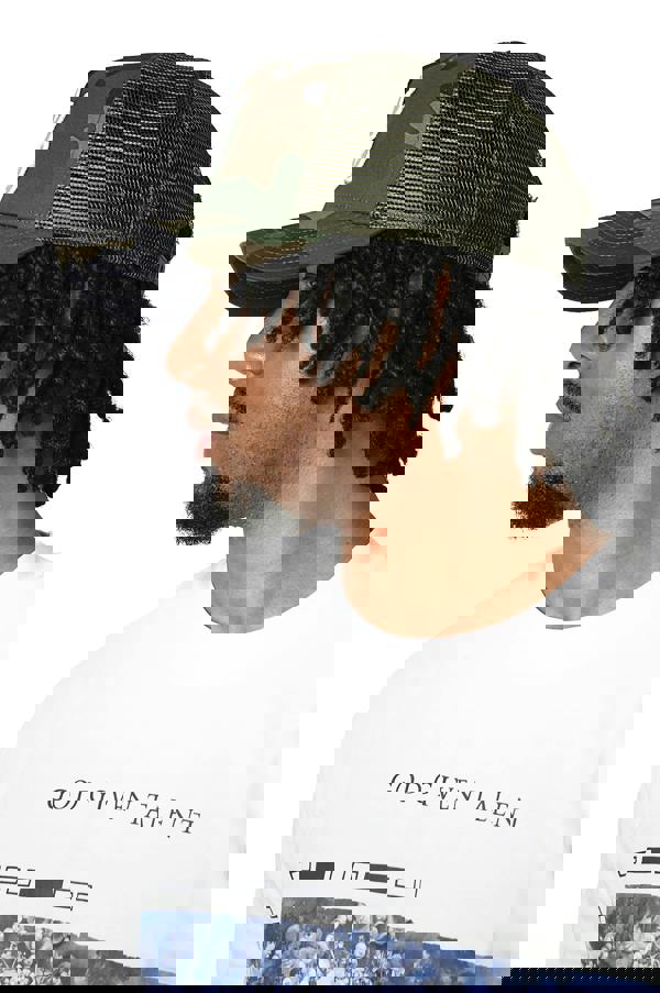 God Given Talent GGT White Logo Camo Green Mesh Snapback