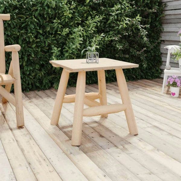 Berkfield Side Table 49x49x50 cm Solid Wood Spruce