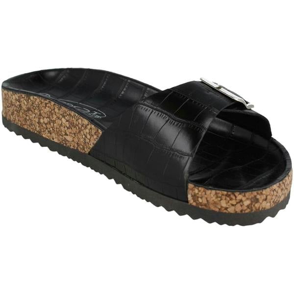 Spot On Ladies Spot On Open Toe Slip On Mule