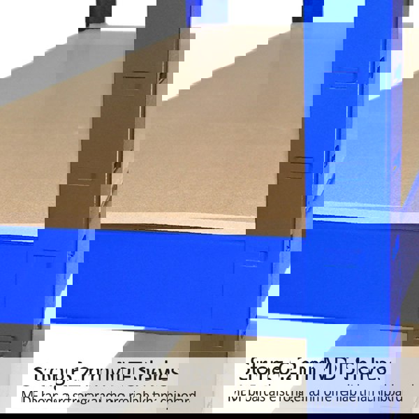 Monster Racking Racking Storage Shelving Heavy Duty Garage 5 Tier 75cm Steel Shelves Warehouse[Blue,8]