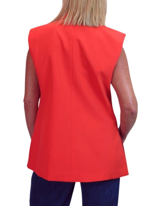Paulo Due Oversized Sleeveless Blazer Waistcoat
