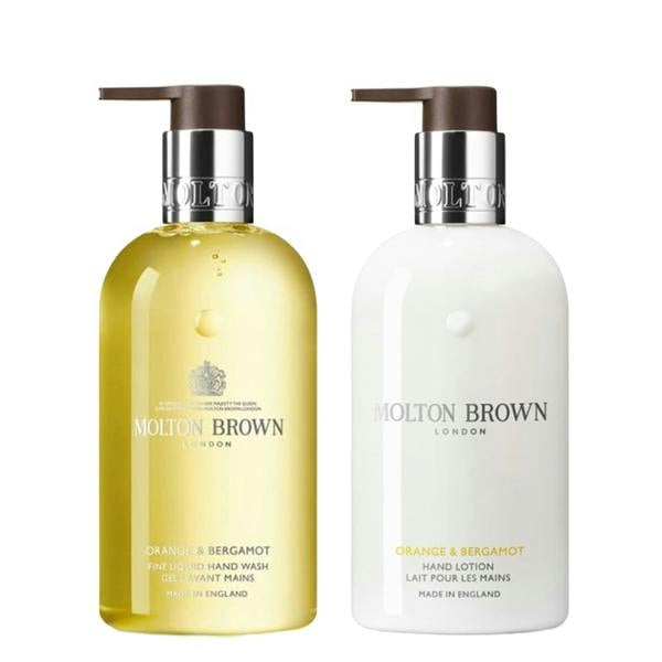 Molton Brown Molton Brown Orange & Bergamot Fine Liquid Hand Wash 300ml & Hand Lotion 300ml Duo