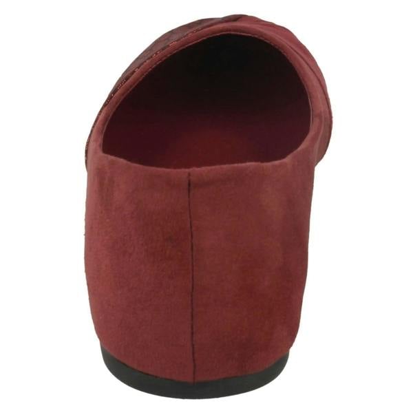 Spot On Ladies Spot On Twist Vamp Ballerinas