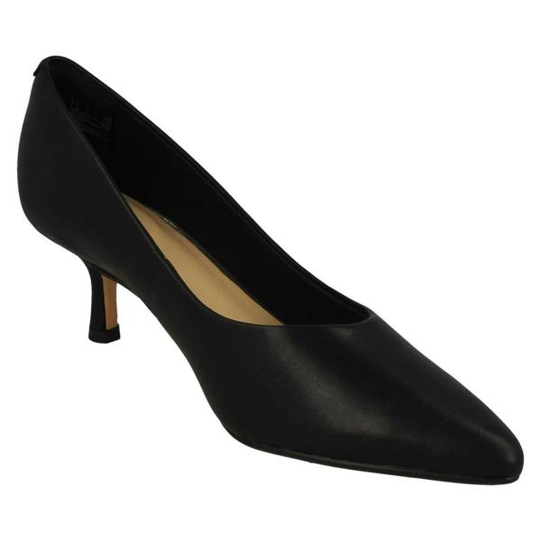 Clarks Ladies Clarks Kitten Heeled Pointed Toe Court Shoes Violet55 Court