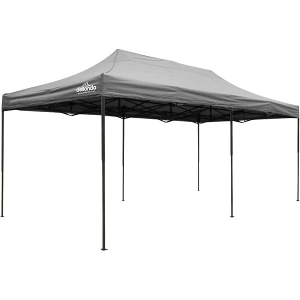 3x6m Pop-Up Gazebo - GREY Heavy Duty Frame & Water Resistant - Garden Pavillion