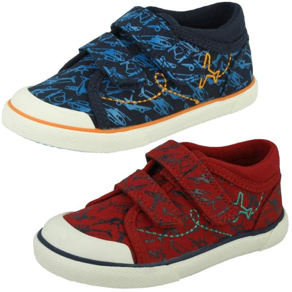 Start-rite Boys Startrite Casual Aeroplane Canvas Shoes Zoom